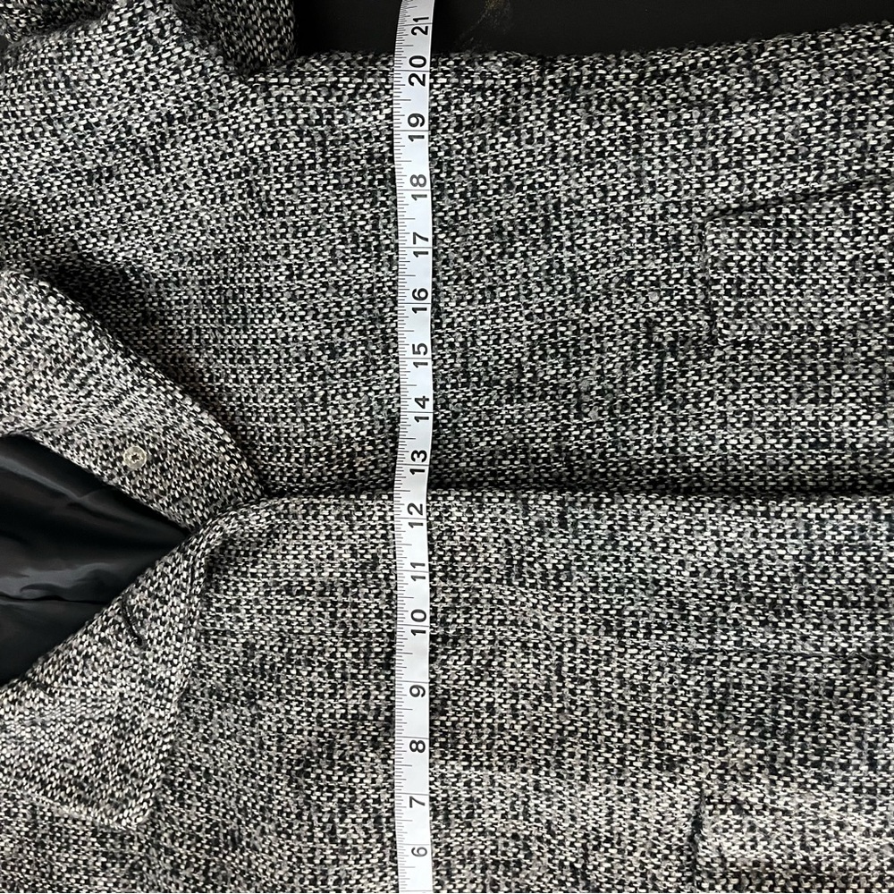 J. Crew Black and Gray Pea Coat​ - Picture 7 of 8